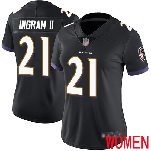 Baltimore Ravens Limited Black Women Mark Ingram II Alternate Jersey NFL Football 21 Vapor Untouchable